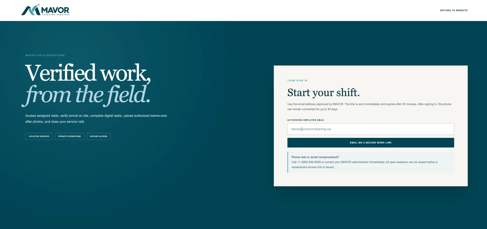 MAVOR — Employee Portal