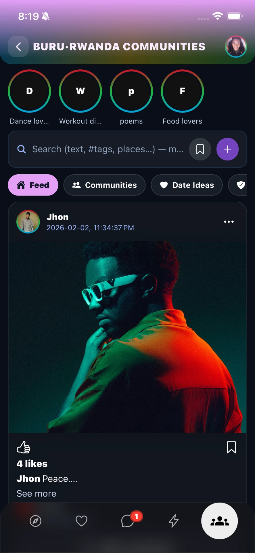 Milele — Community Feed