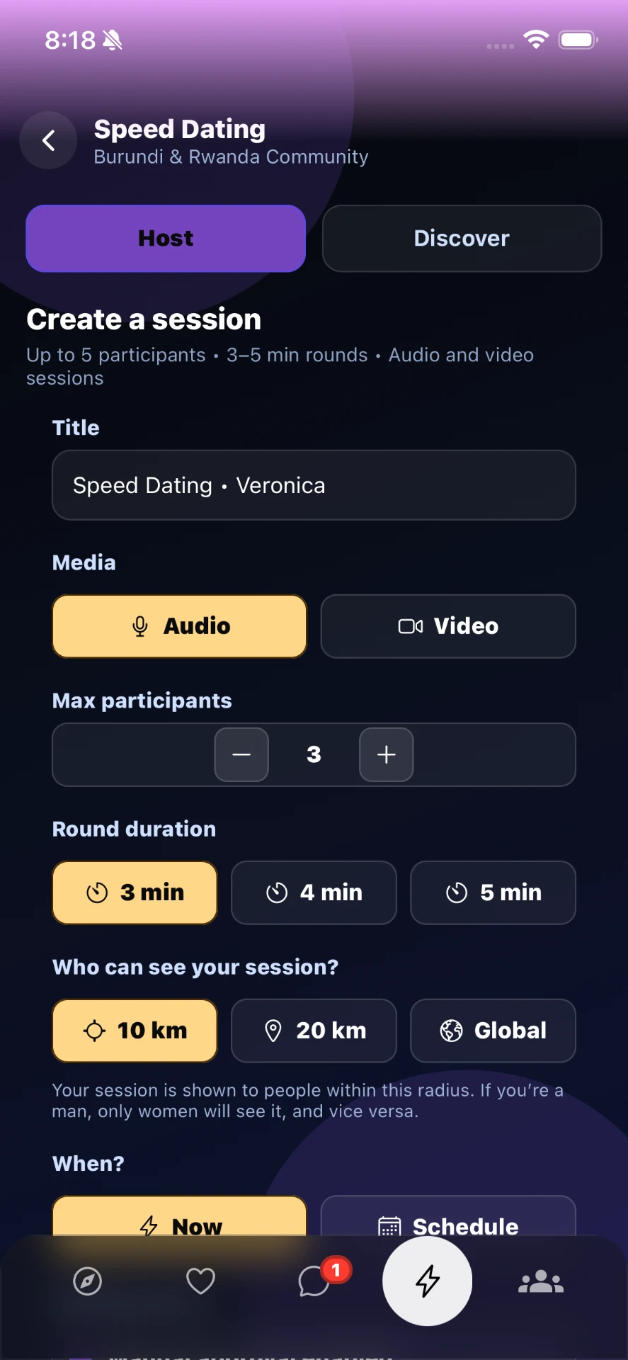 Milele — Speed Dating